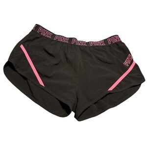 PINK Victoria's Secret Black Shorts with Pink Details